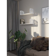 Полка навесная 22х80х22 см из ЛДСП Белая